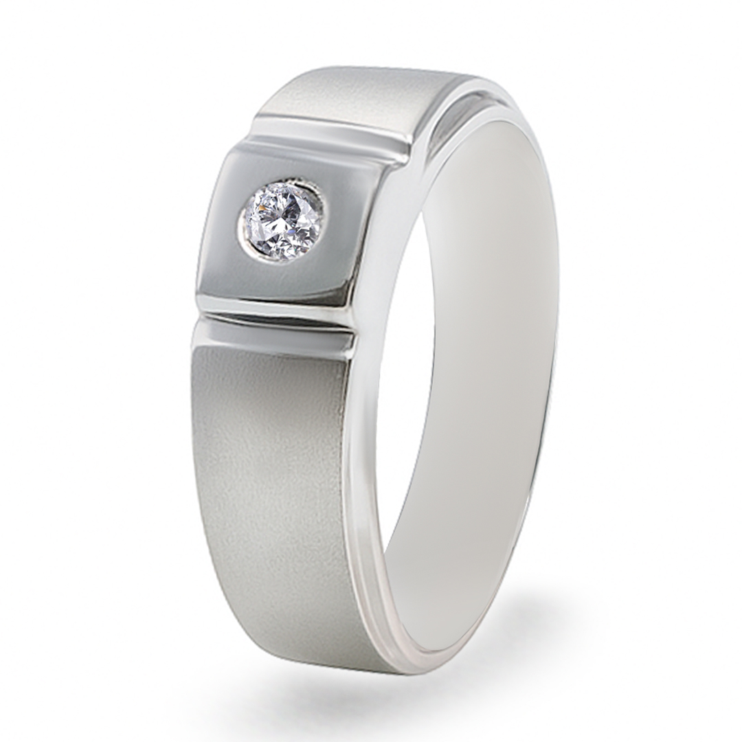 Palladium Diamond Ring GR-786