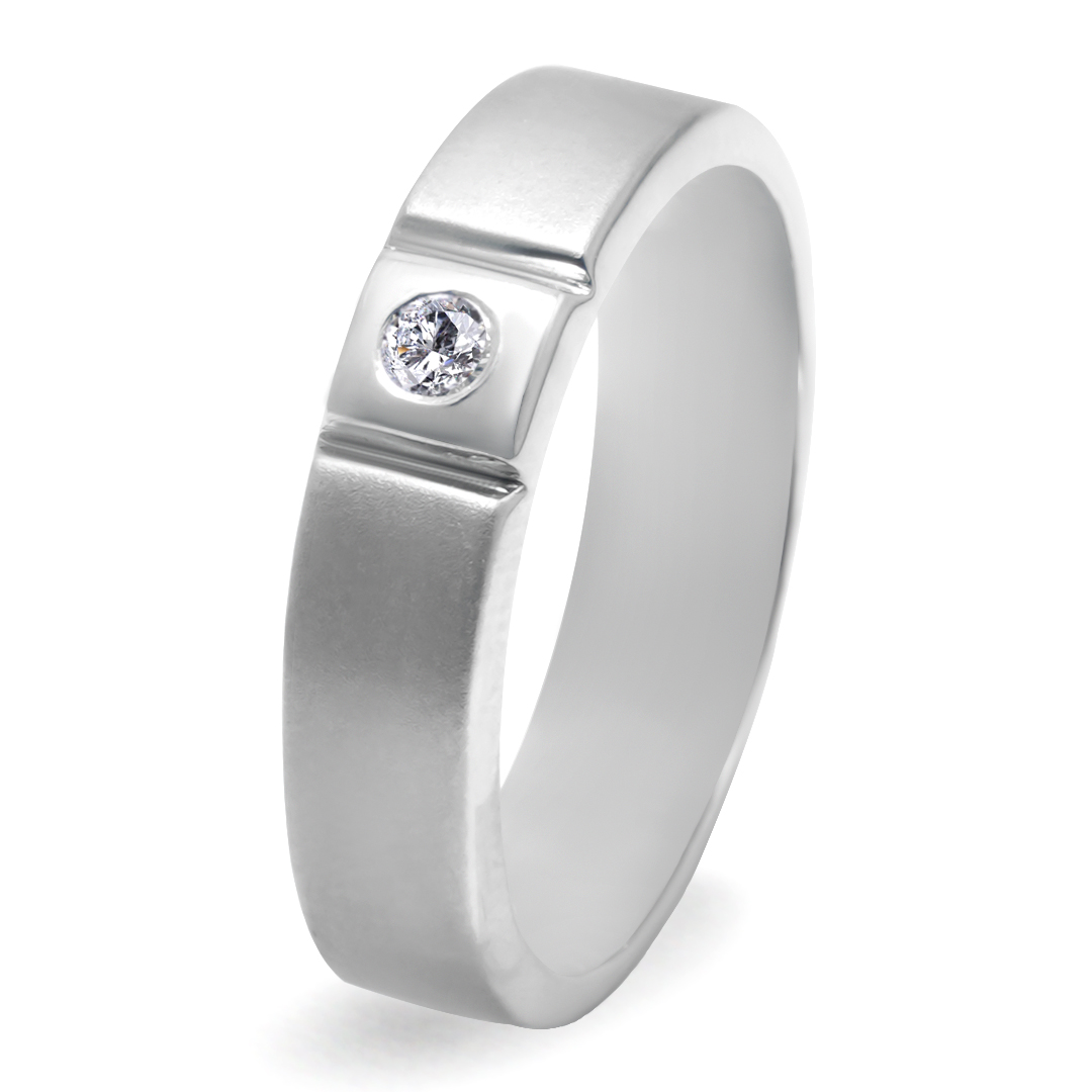 Palladium Diamond Ring GR-803