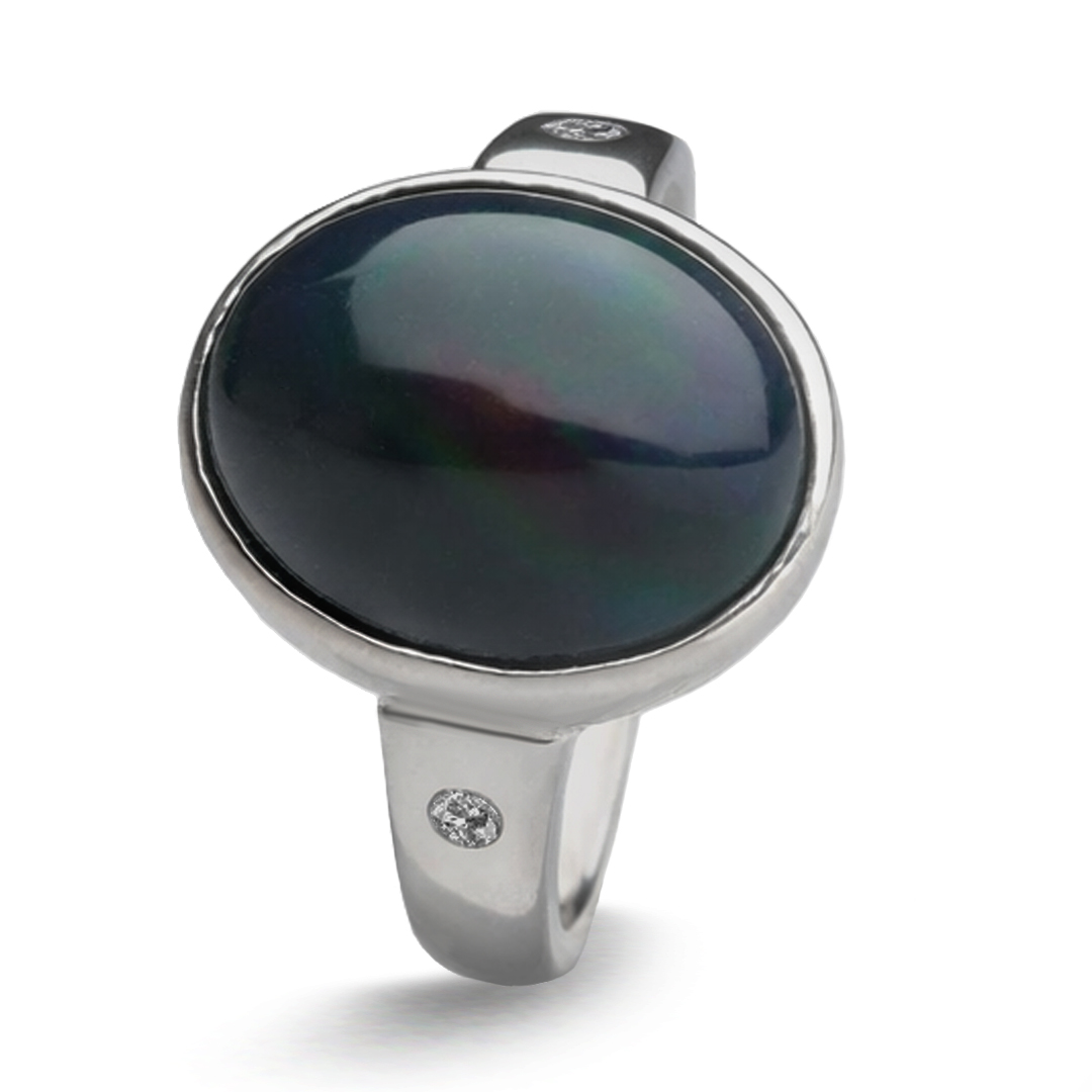 Palladium Diamond Ring GR-806