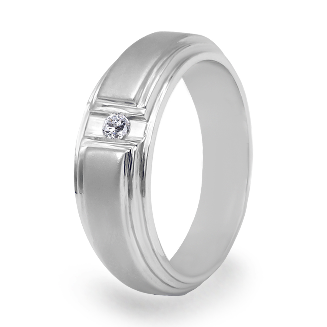 Palladium Diamond Ring GR-813