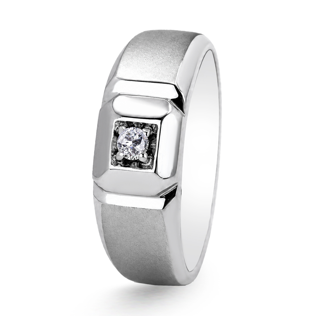 Palladium Diamond Ring GR-822