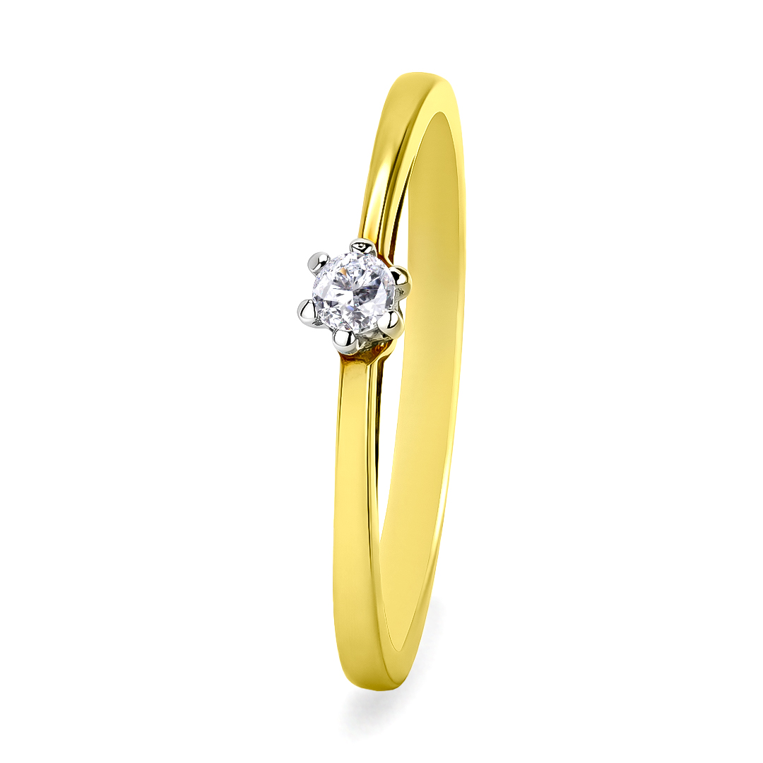 18K Gold Diamond Ring IF-001