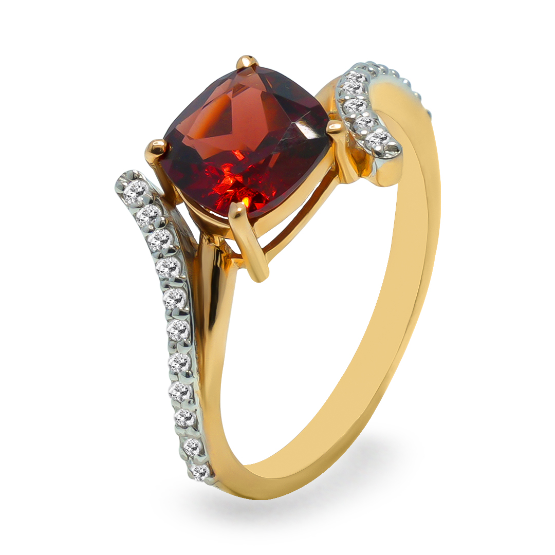 18K Gold Diamond Ring IF-036