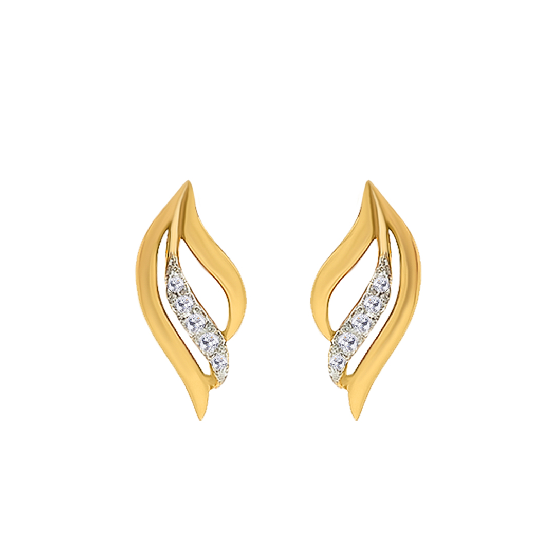 18K Gold Diamond Earring IF-039