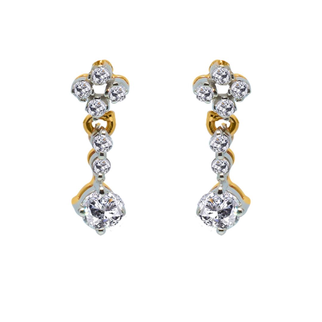 18K Gold Diamond Earring IF-043