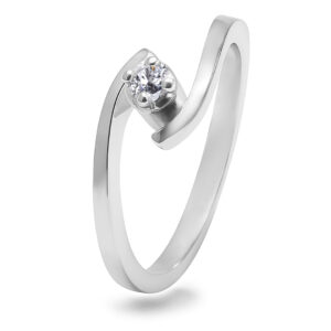 Palladium Diamond Ring LR-844