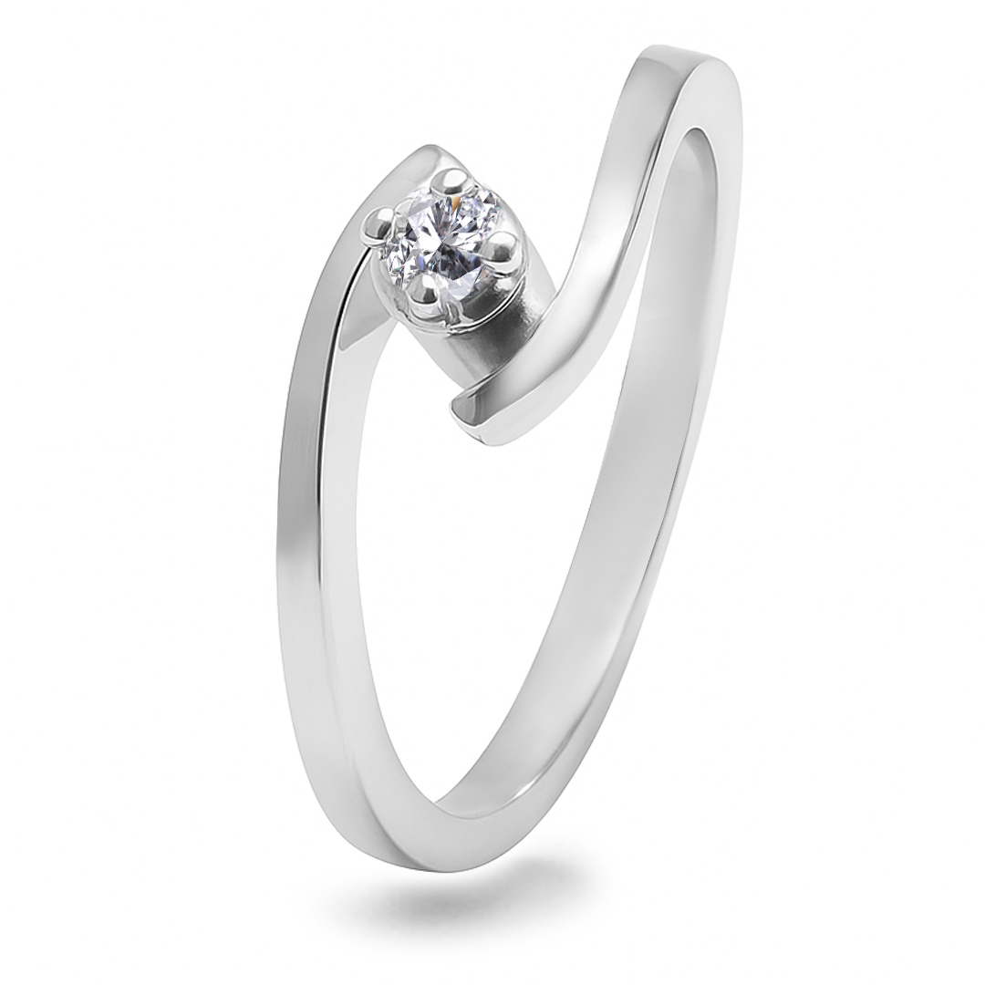 Palladium Diamond Ring LR-844