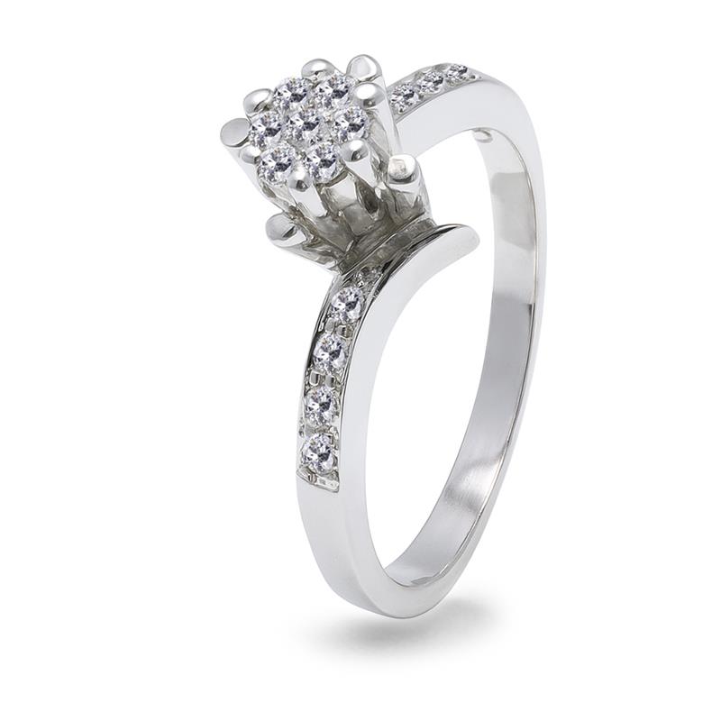 Palladium Diamond Ring LR-846