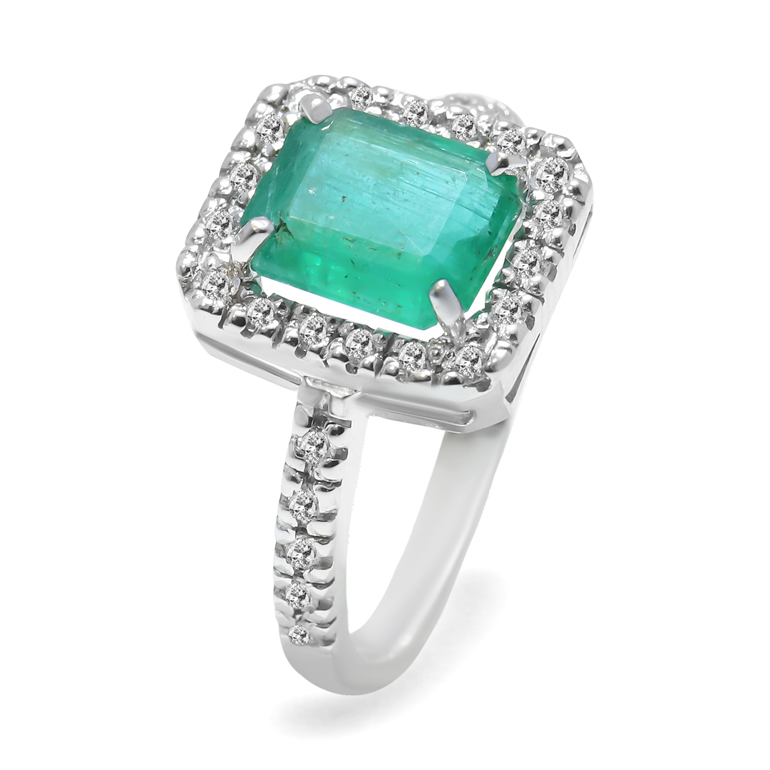 Palladium Diamond Ring LR-893