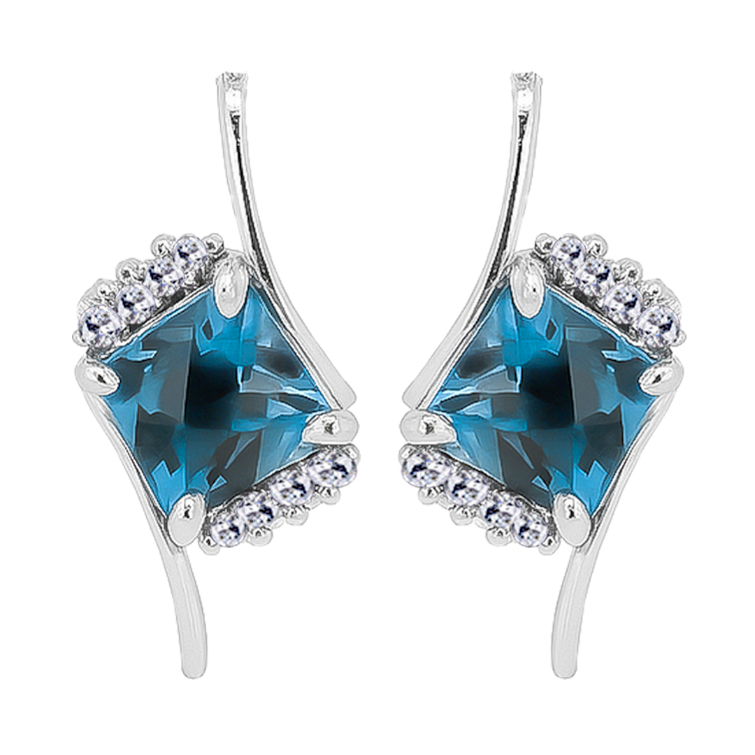 Palladium Diamond Earring ER-911