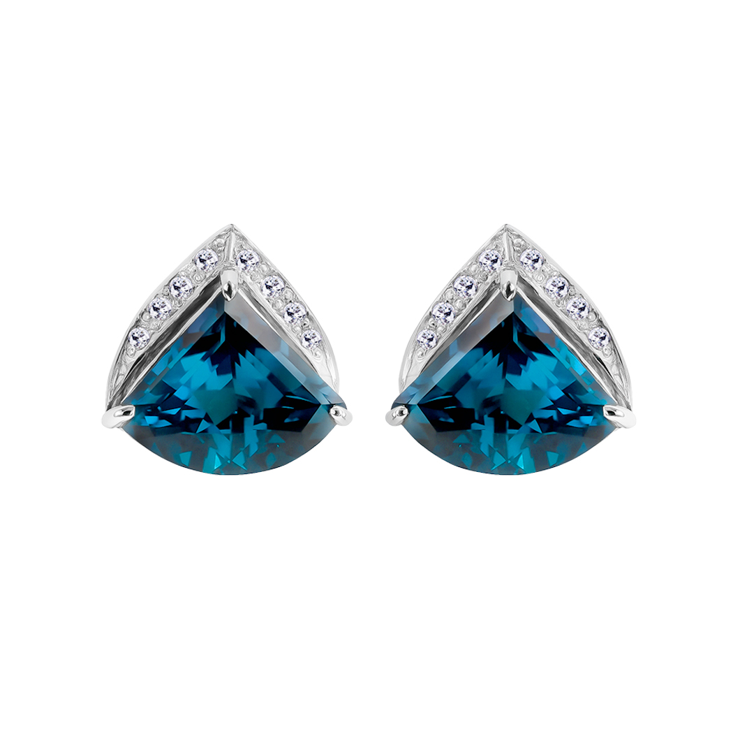 Palladium Diamond Earring ER-894