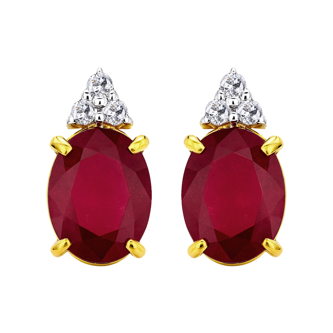 18K Gold Diamond Earring ER-903