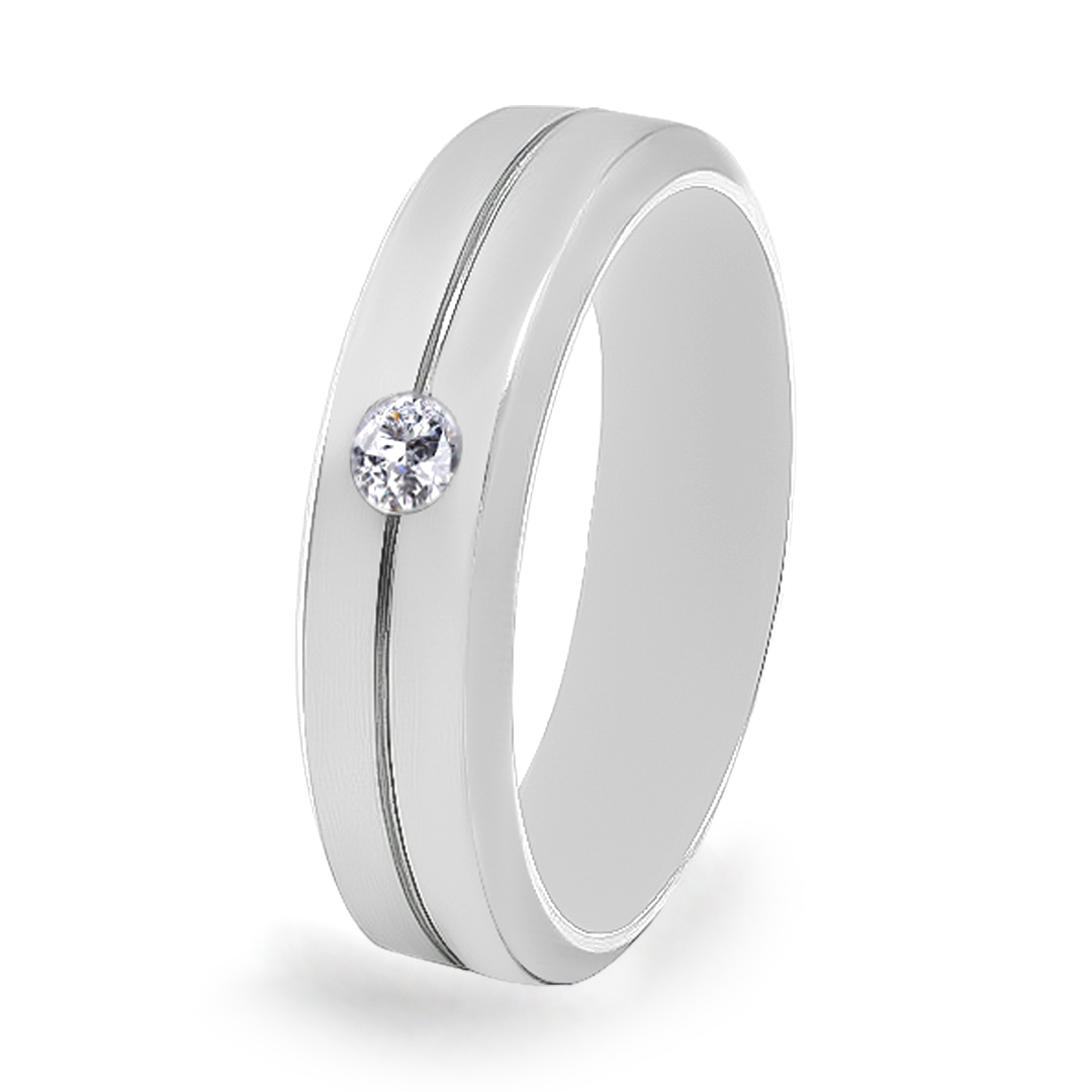 Palladium Diamond Ring GR-790