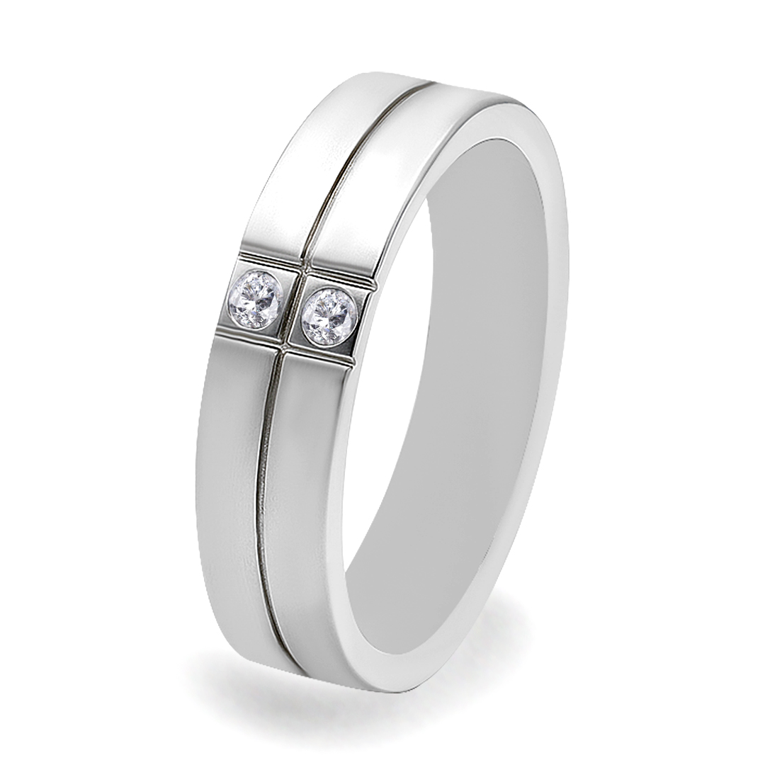 Palladium Diamond Ring GR-791