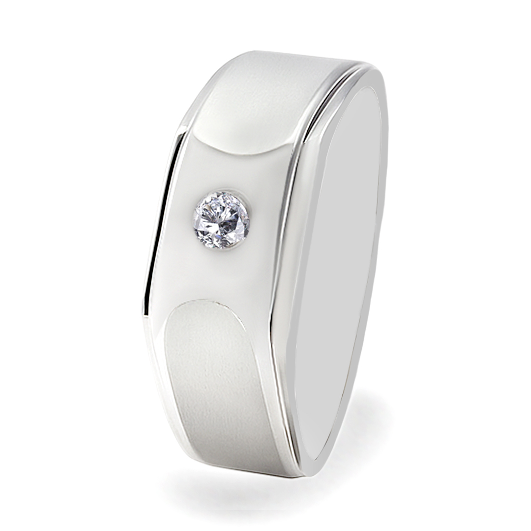 Palladium Diamond Ring GR-792