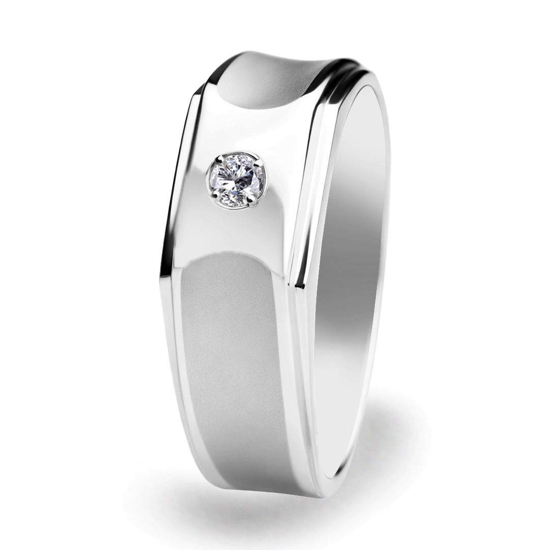 Palladium Diamond Ring GR-792