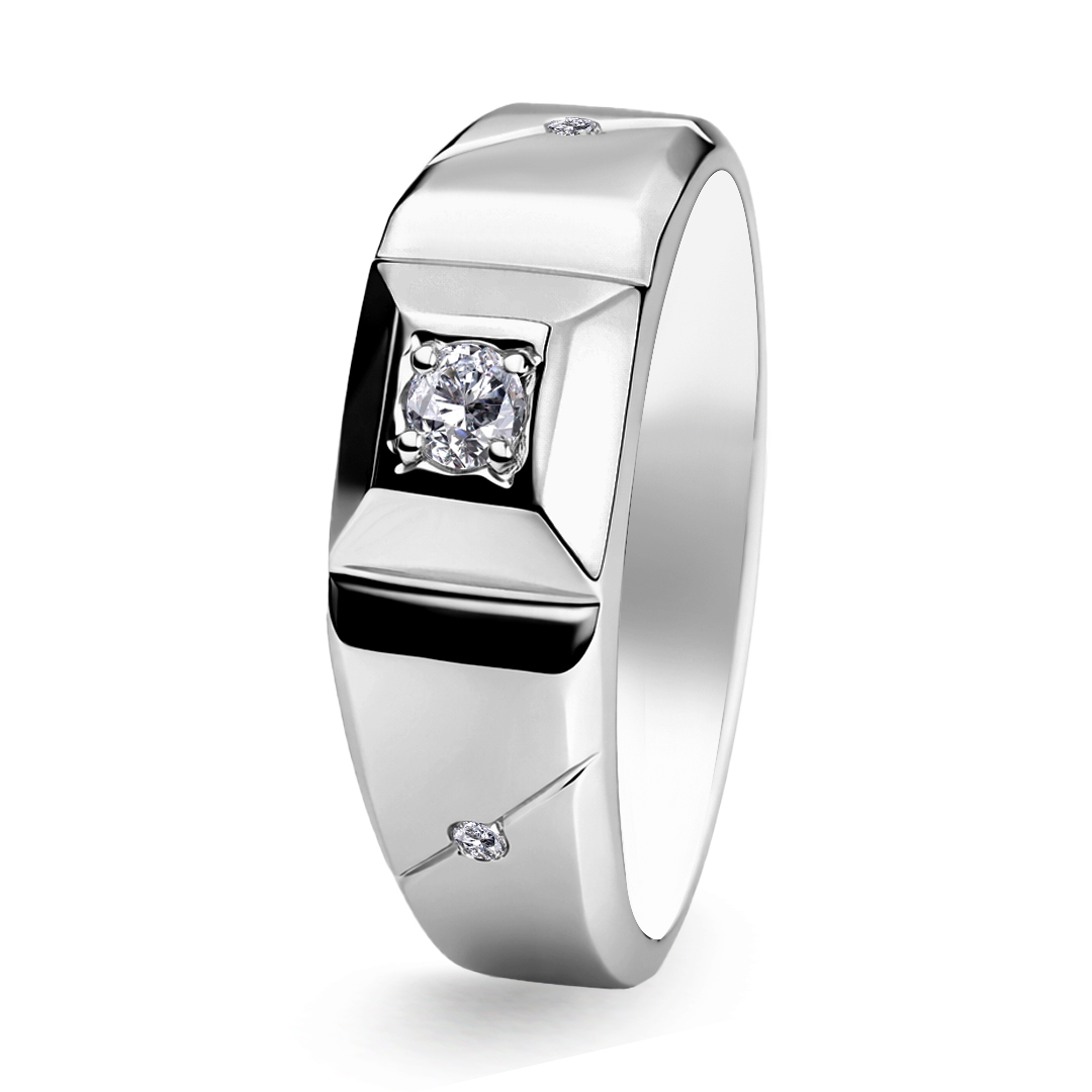 Palladium Diamond Ring GR-793
