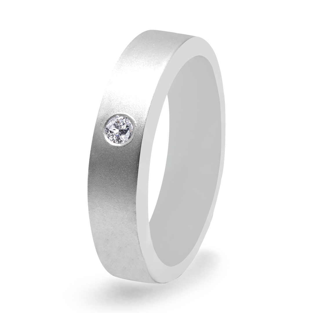 Palladium Diamond Ring GR-794