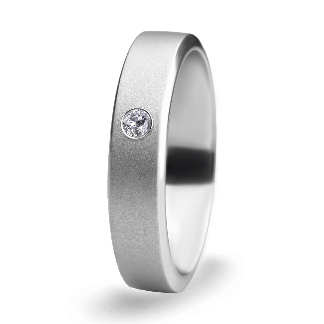 Palladium Diamond Ring GR-794