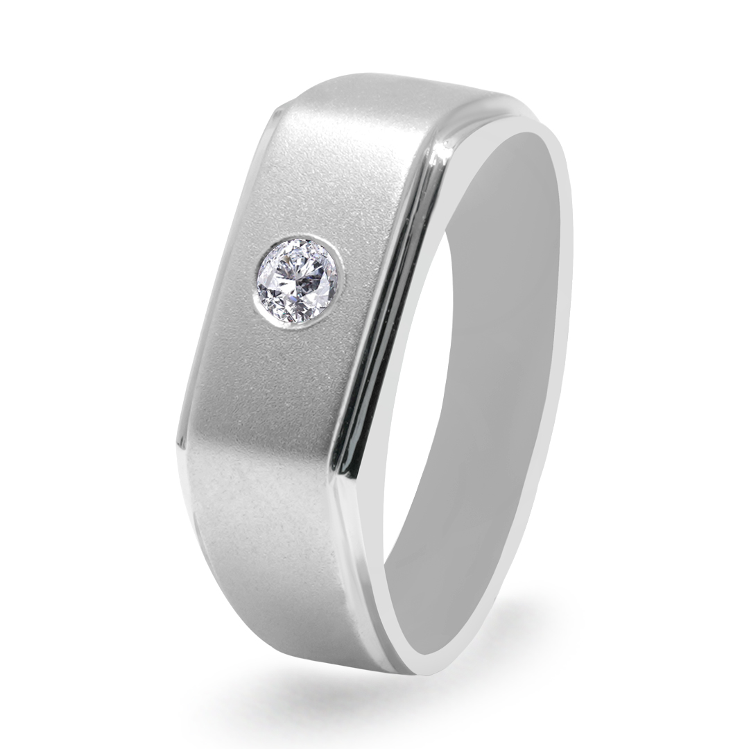 Palladium Diamond Ring GR-795