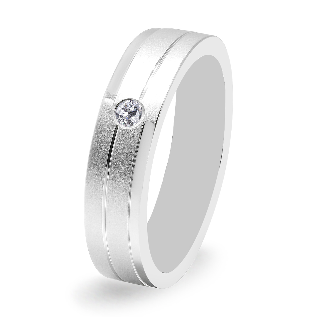 Palladium Diamond Ring GR-796