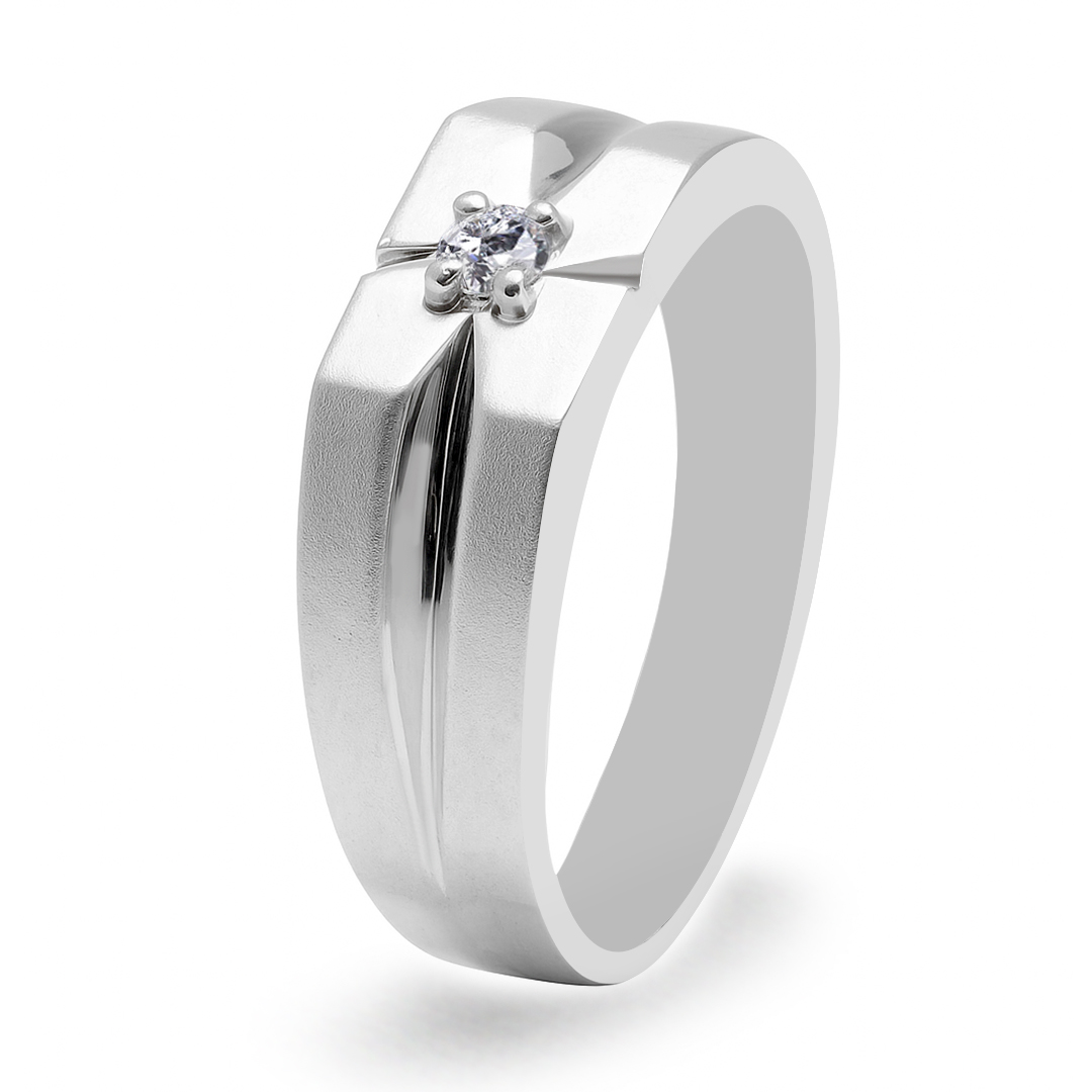 Palladium Diamond Ring GR-797