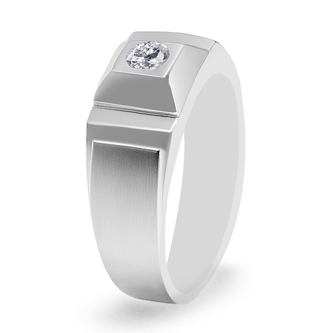 Palladium Diamond Ring GR-798