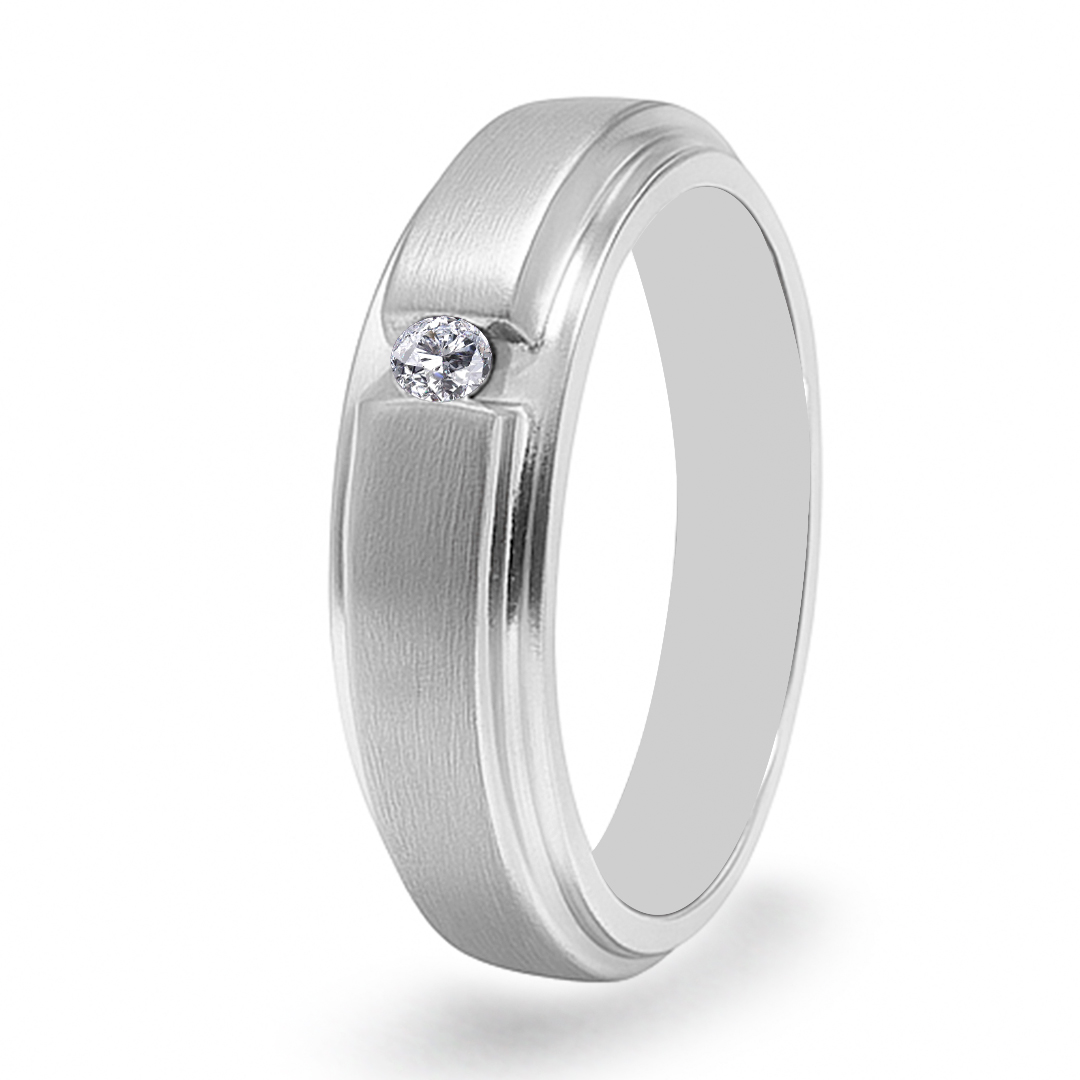 Palladium Diamond Ring GR-799