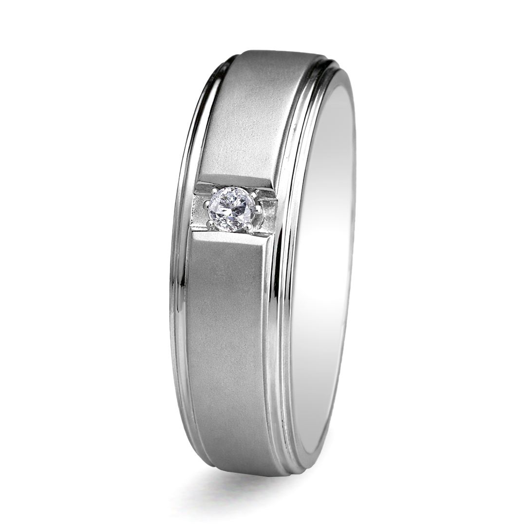 Palladium Diamond Ring GR-799