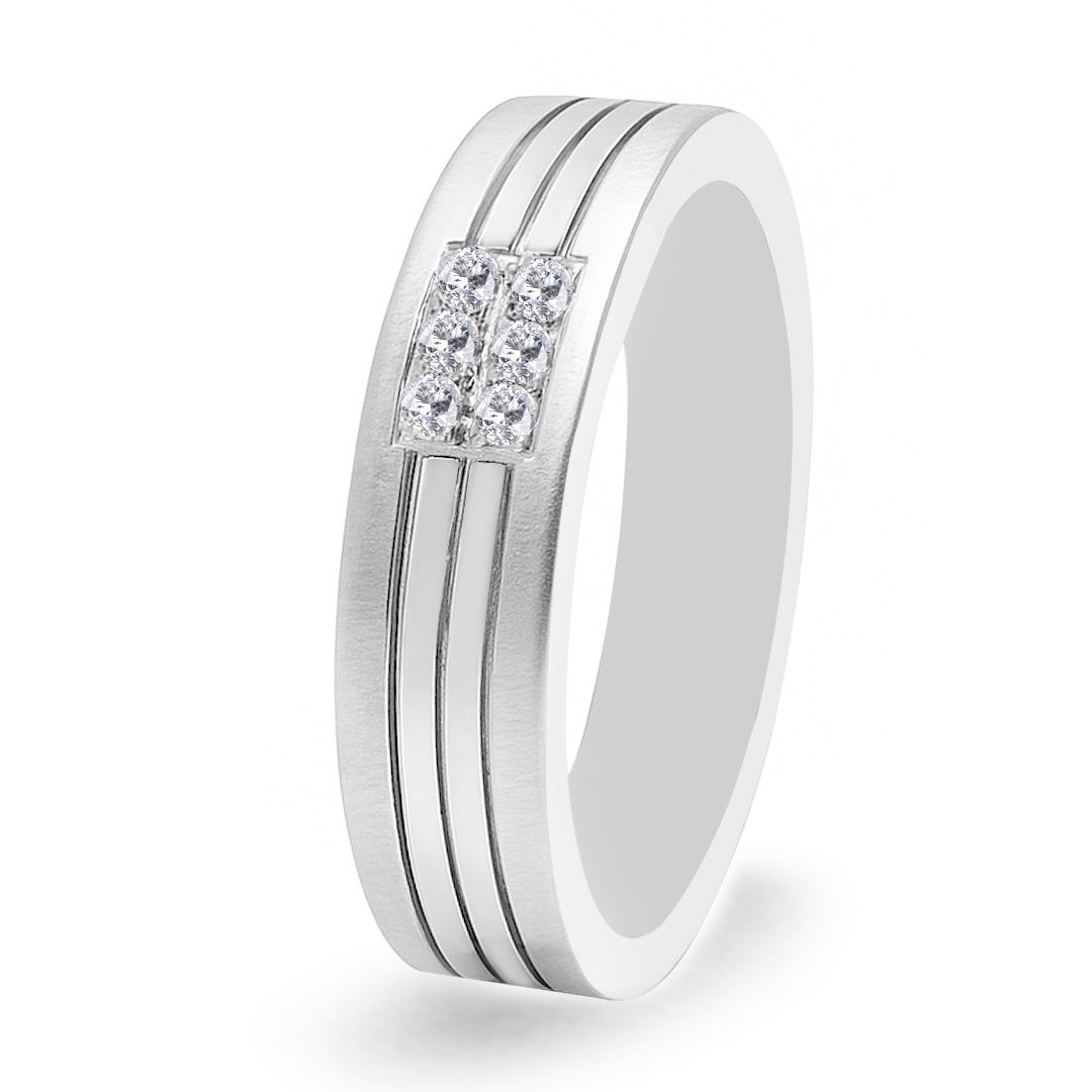 Palladium Diamond Ring GR-800