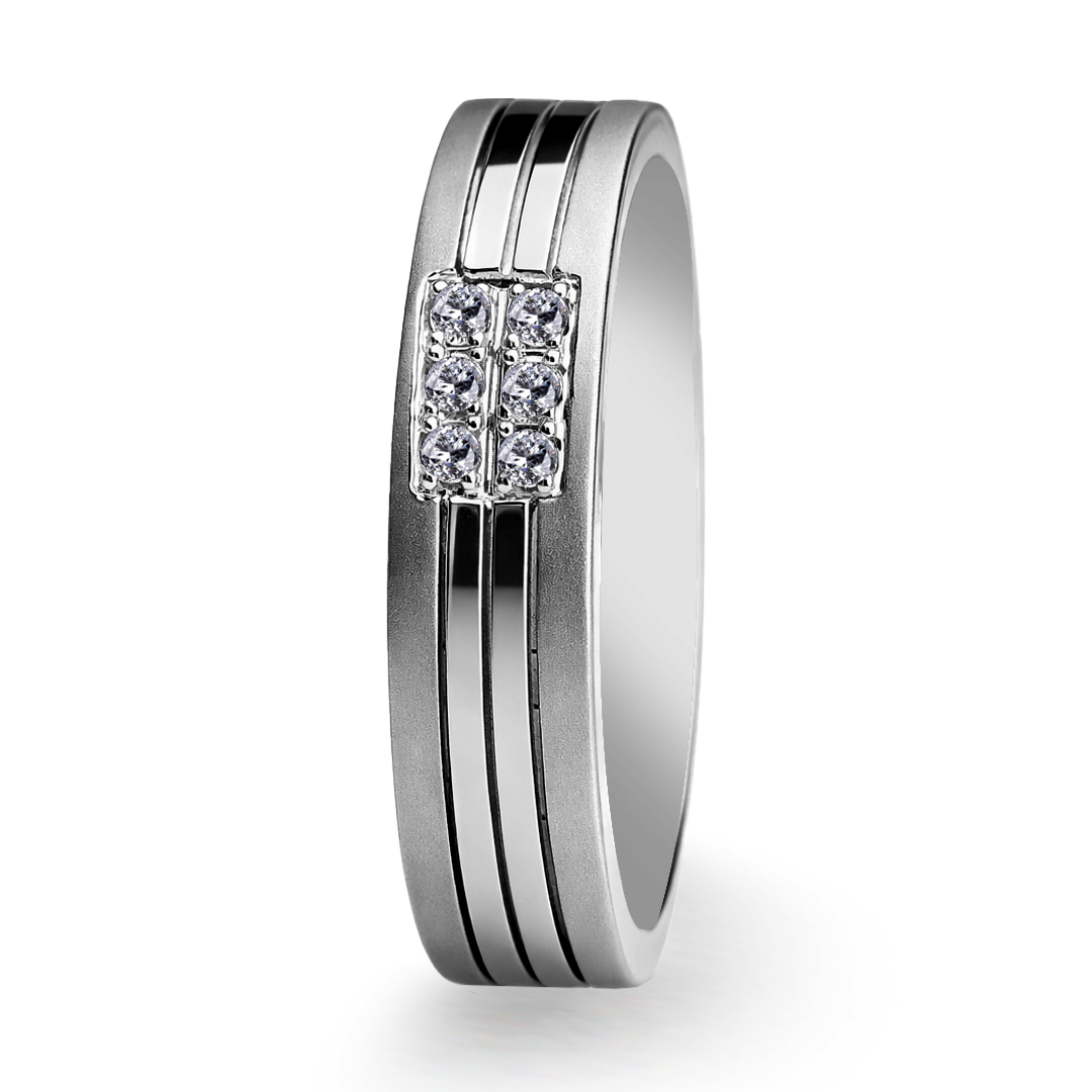 Palladium Diamond Ring GR-800