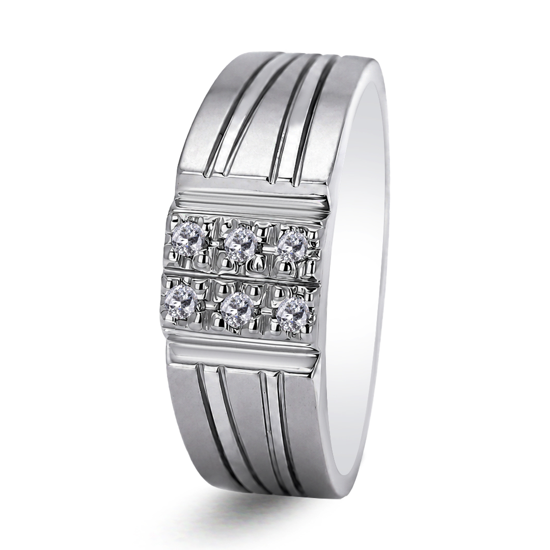 Palladium Diamond Ring GR-800