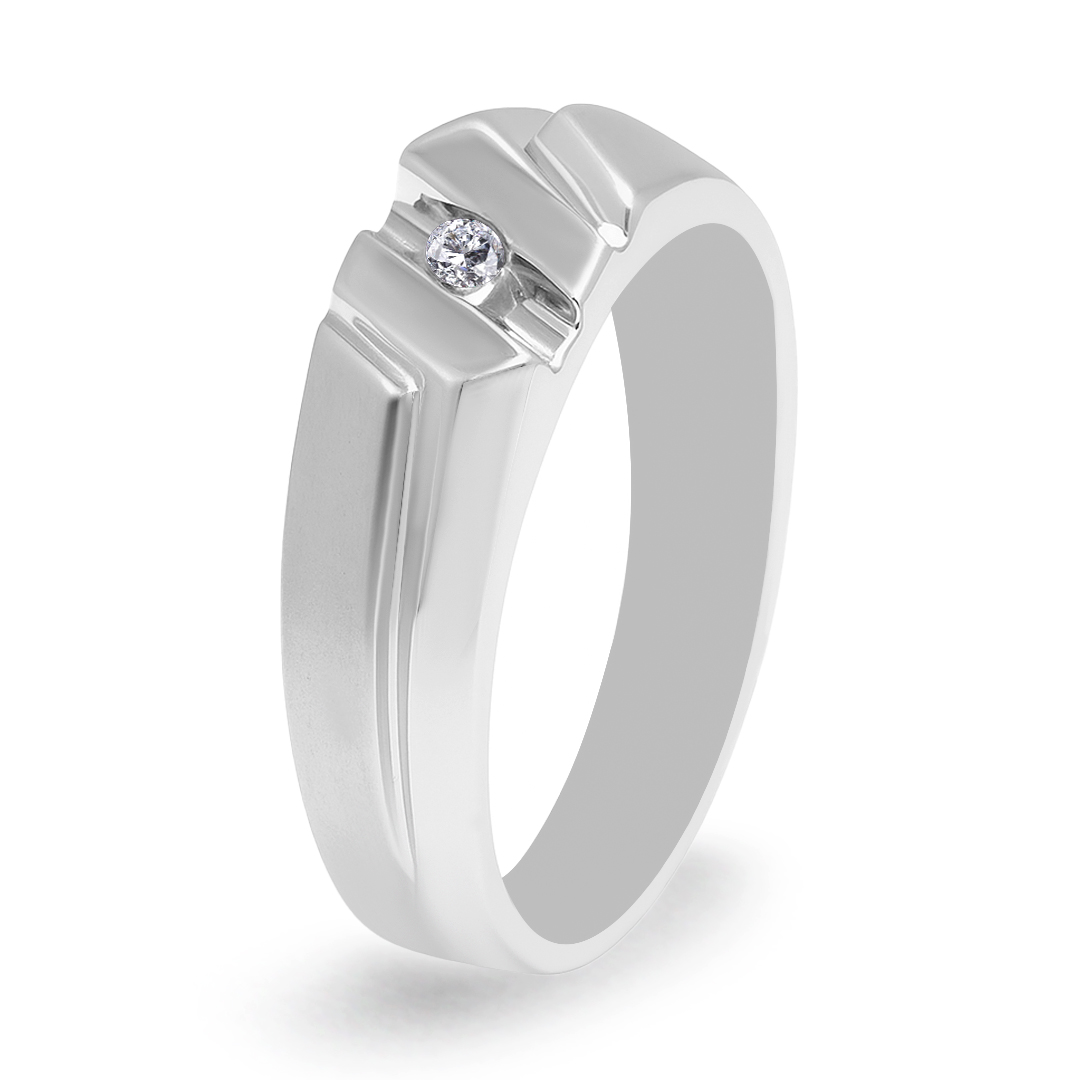 Palladium Diamond Ring GR-802