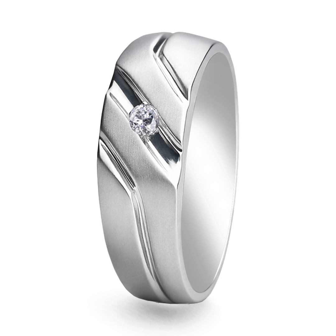 Palladium Diamond Ring GR-802