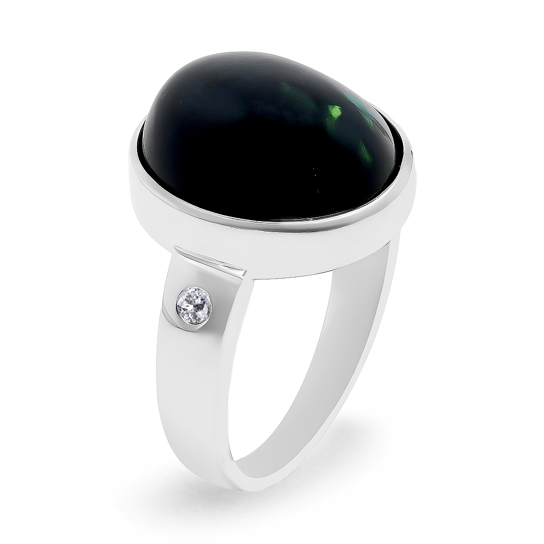 Palladium Diamond Ring GR-806