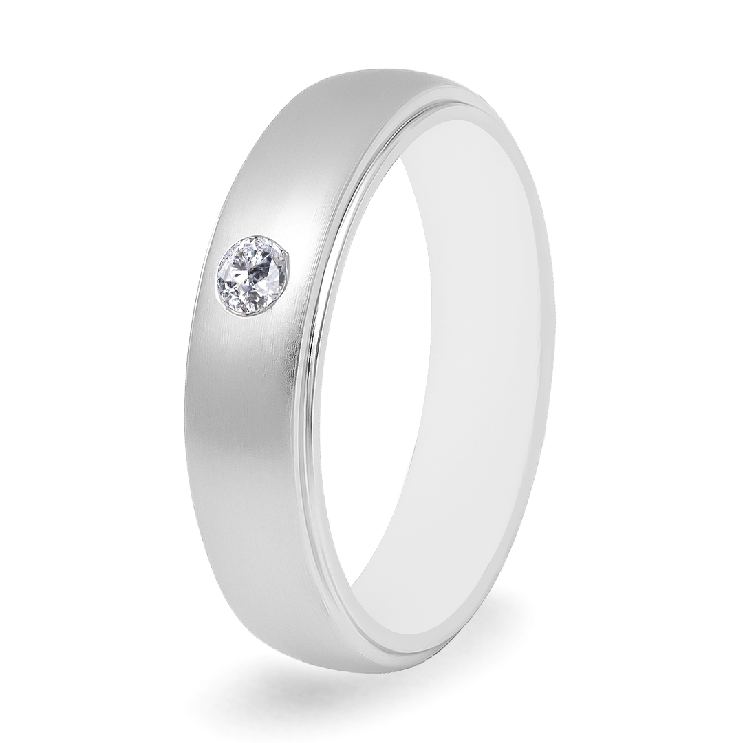 Palladium Diamond Ring GR-808
