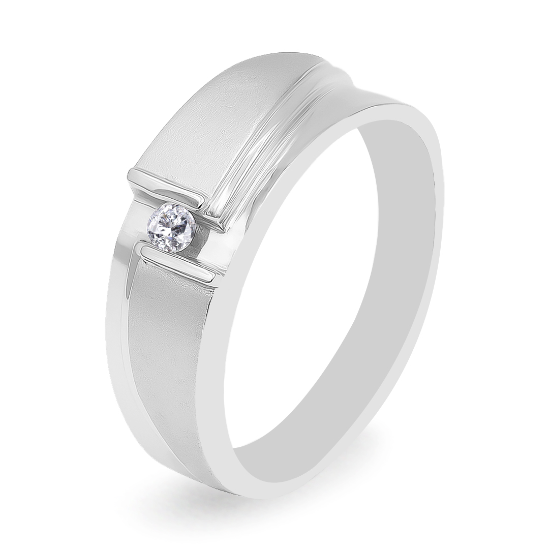 Palladium Diamond Ring GR-812