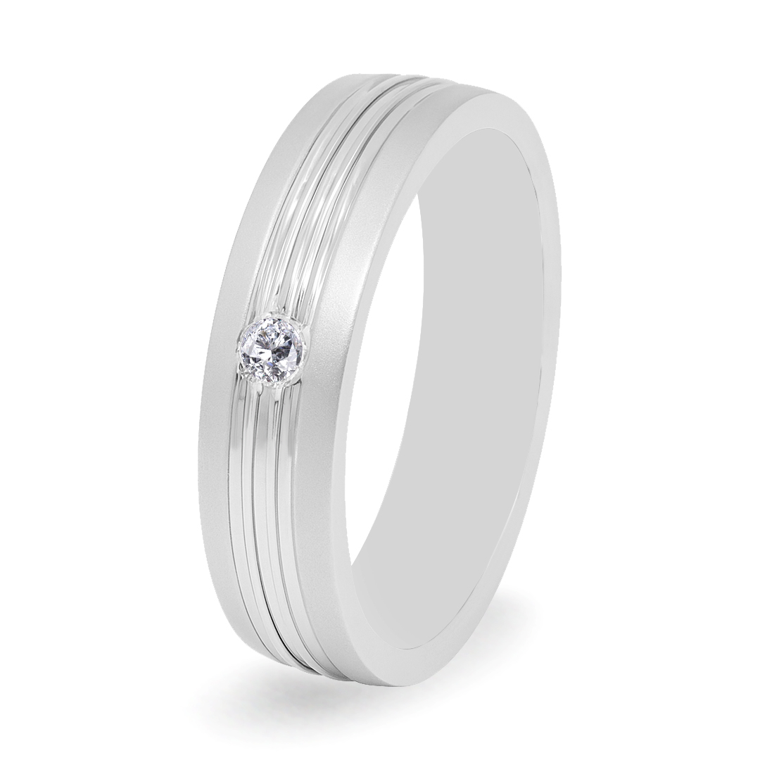 Palladium Diamond Ring GR-815