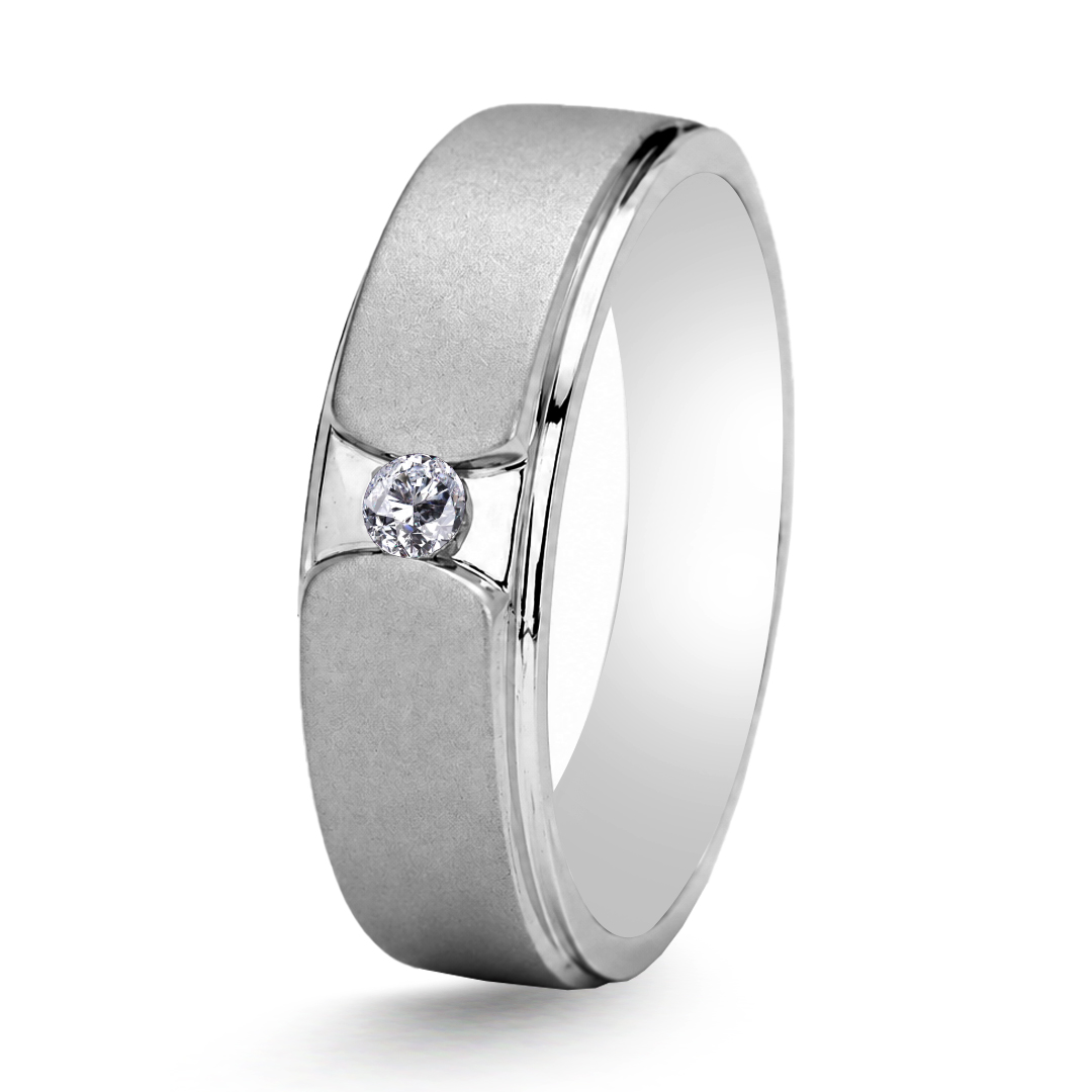 Palladium Diamond Ring GR-816