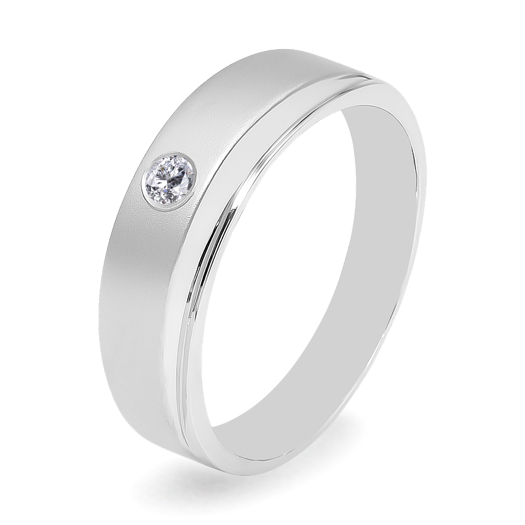 Palladium Diamond Ring GR-817