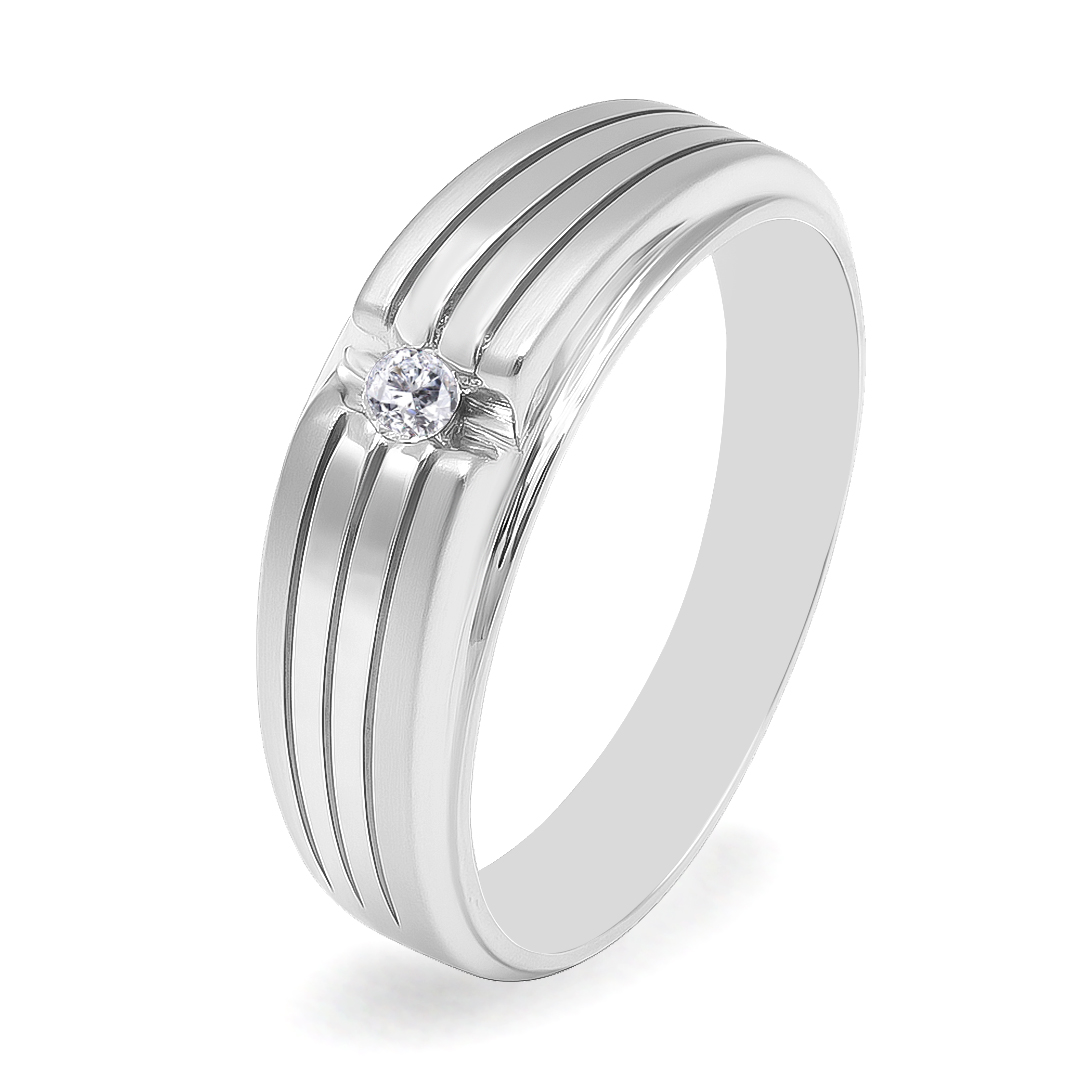 Palladium Diamond Ring GR-821