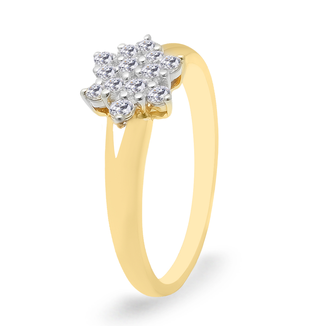 18K Gold Diamond Ring IF-011