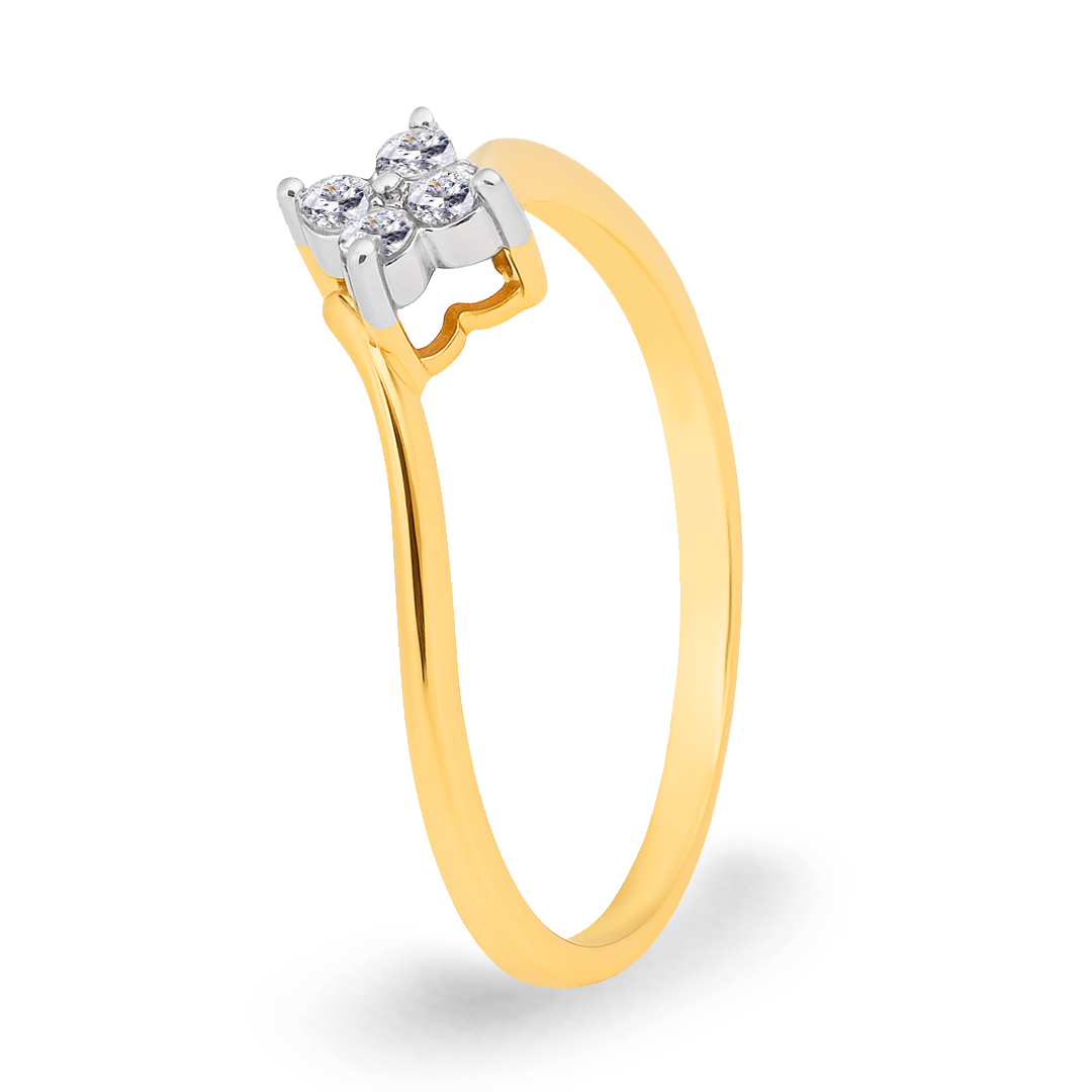 18K Gold Diamond Ring IF-013