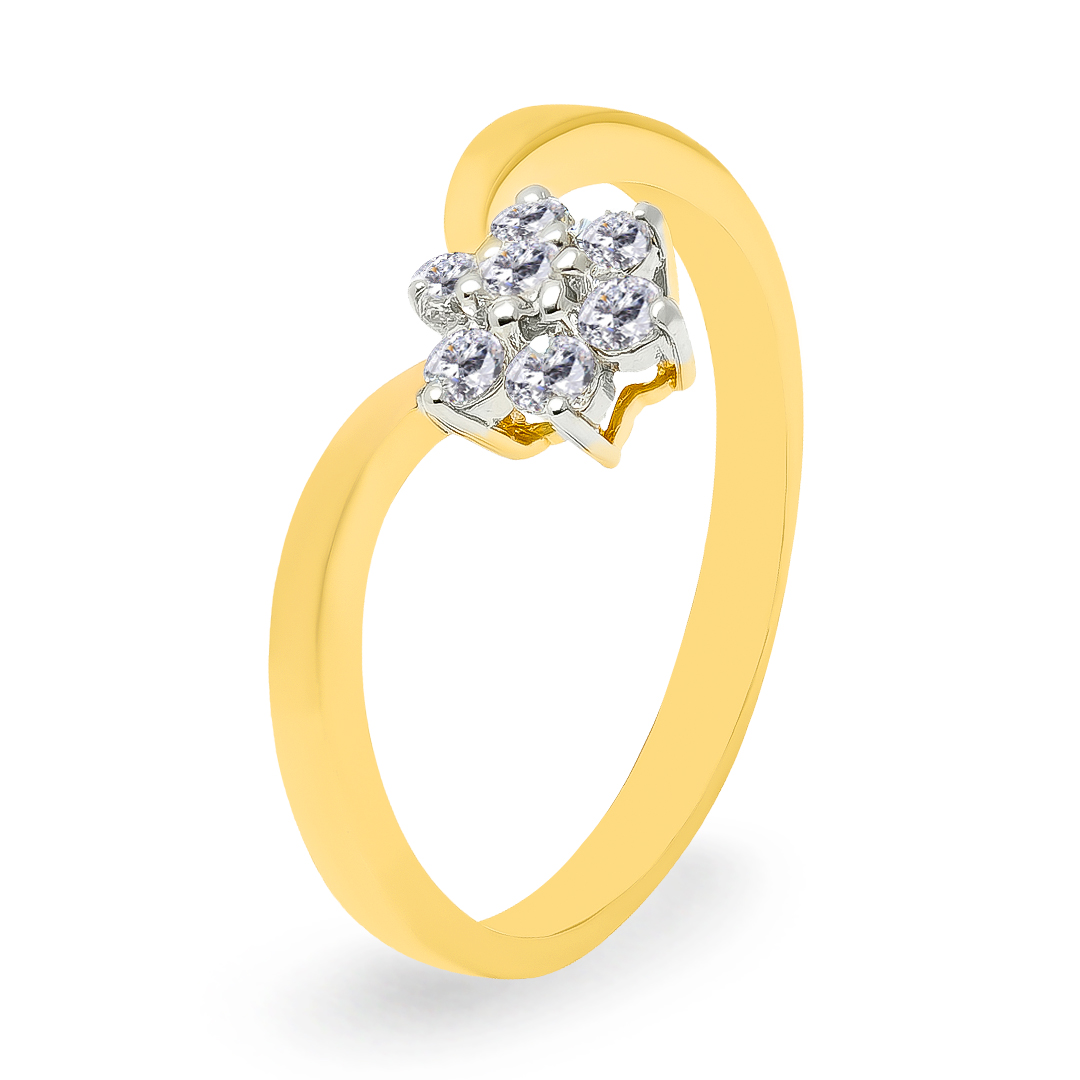 18K Gold Diamond Ring IF-018