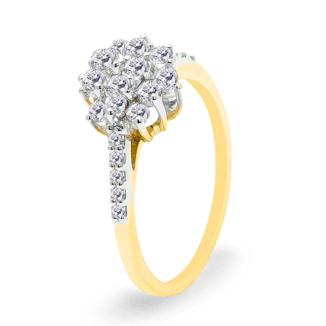 18K Gold Diamond Ring IF-024