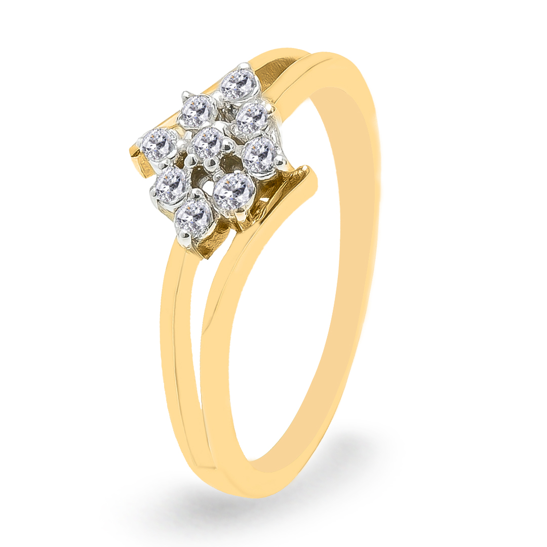 18K Gold Diamond Ring IF-025
