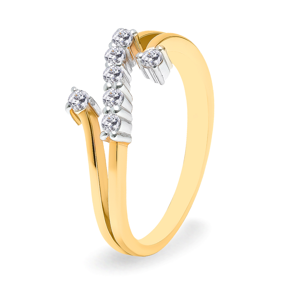 18K Gold Diamond Ring IF-028
