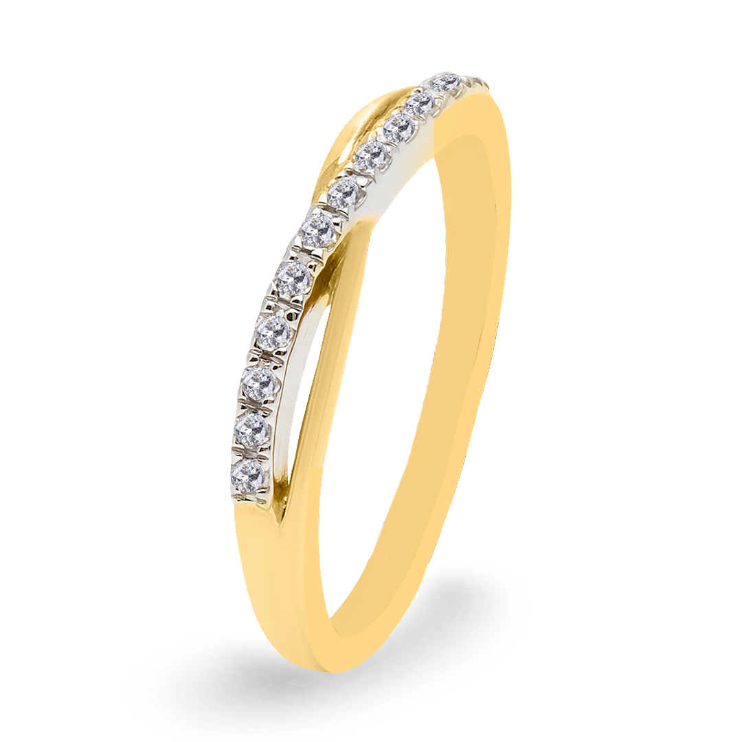 18K Gold Diamond Ring IF-029