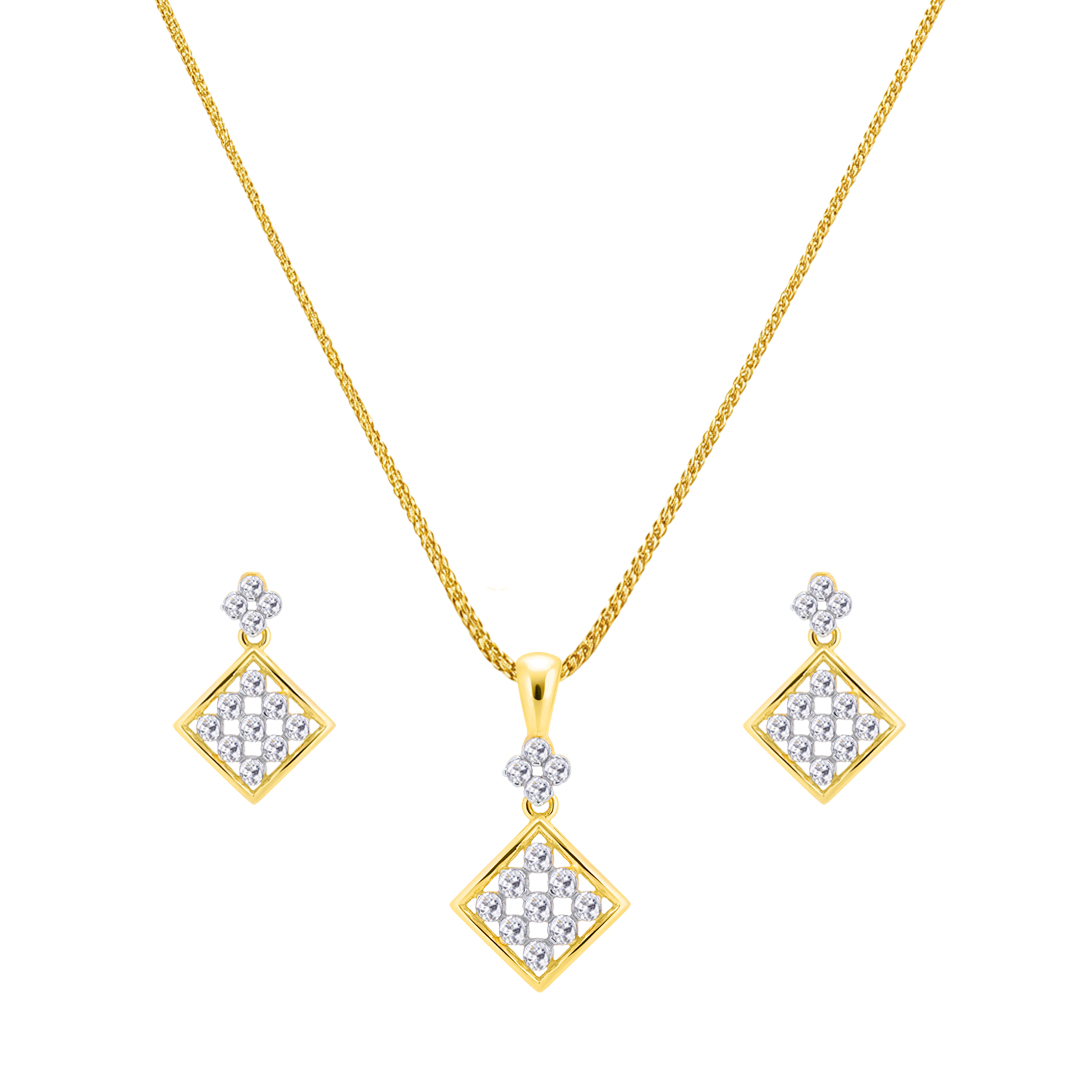 18K Gold Diamond Set-IF-041,042