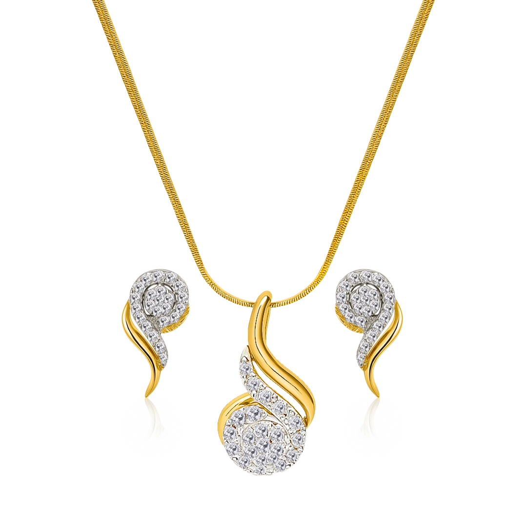 18K Gold Diamond Set-IF-046,047